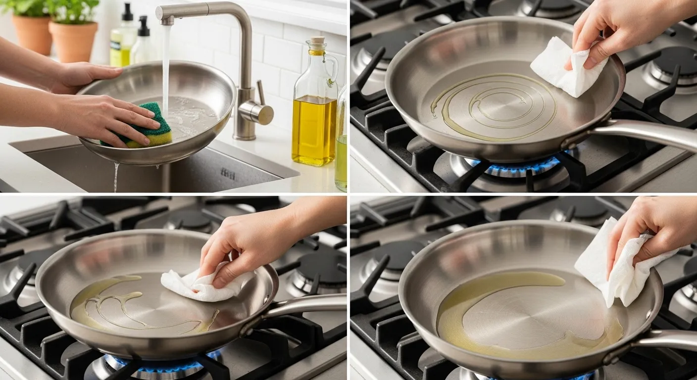 How to Season A Stainless Steel Frying Pan