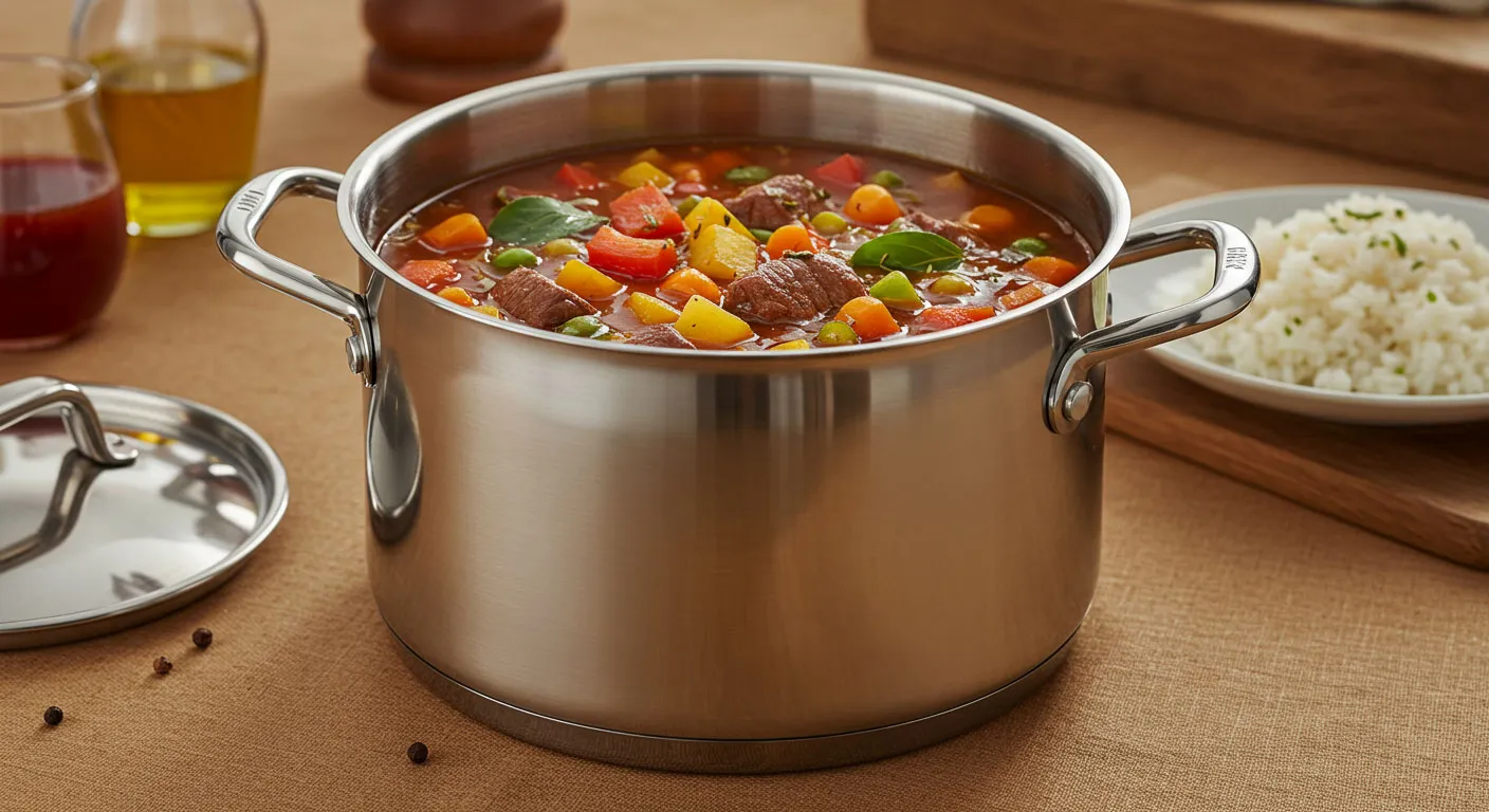 Stainless Steel Stock Pot of Food Safey-chancescook