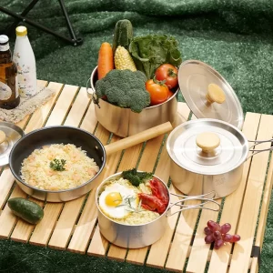 Stainless Steel Camping Cookware Wholesale_1