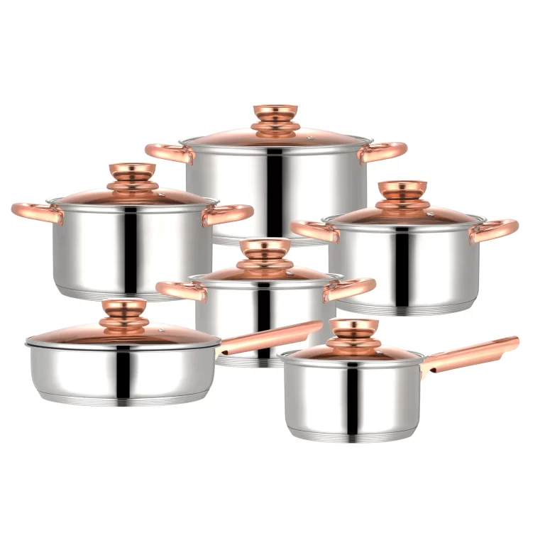 OEM 12 Piece Stainless Steel Cookware Set Wholesale