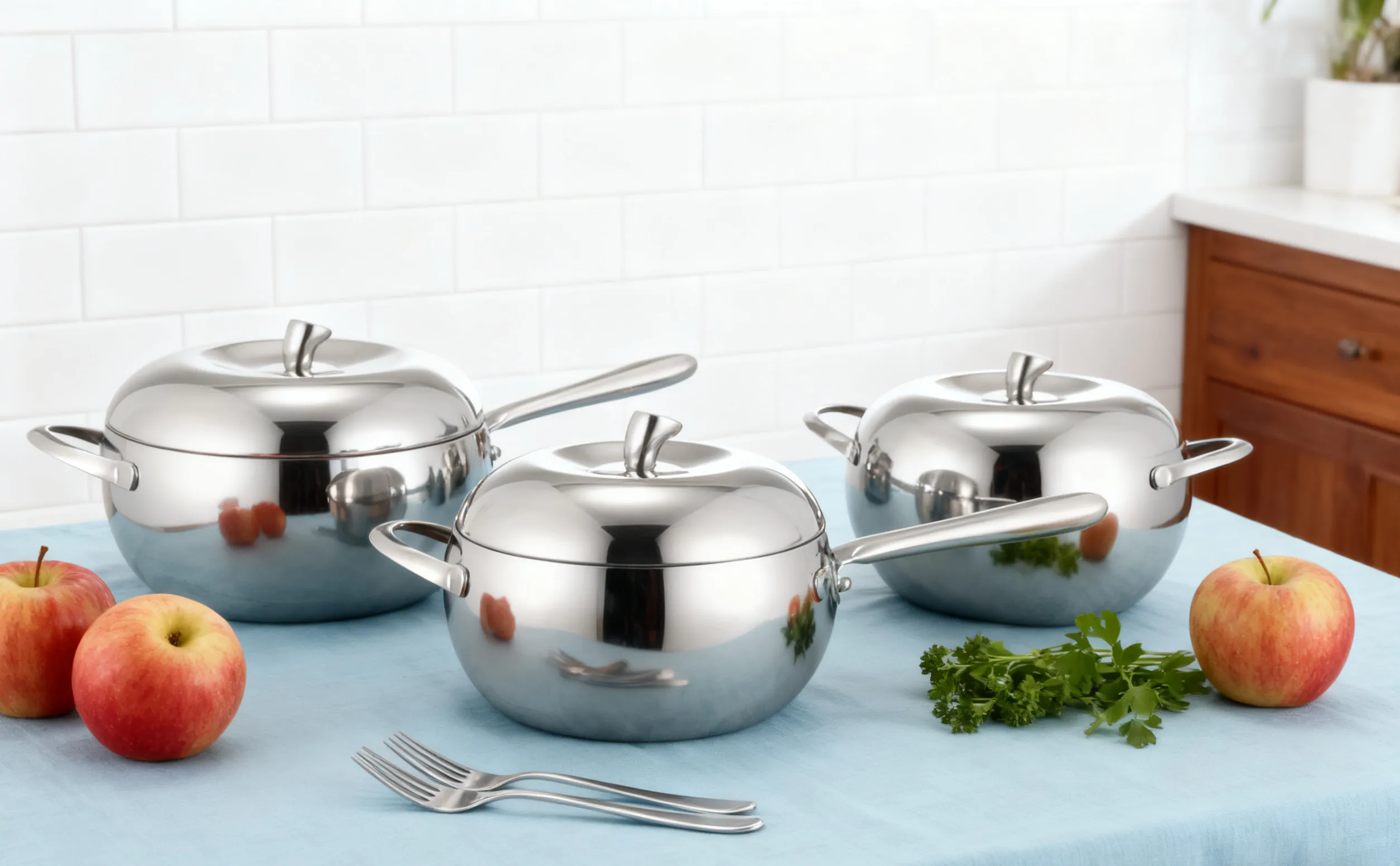 Apple-Shaped Cooking Pot Set Supplier