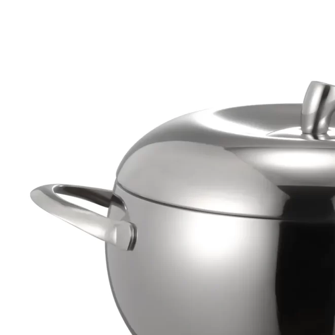 316 Stainless Steel Apple Pot Wholesale 2L Tri-ply Soup Pot Manufacturer