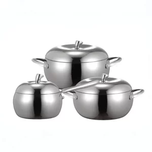 Tri-Ply Cookware Set Wholesale Apple-Shaped Pot Set_1