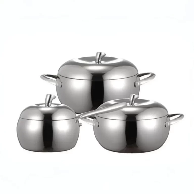 Tri-Ply Cookware Set Wholesale Apple-Shaped Pot Set_1