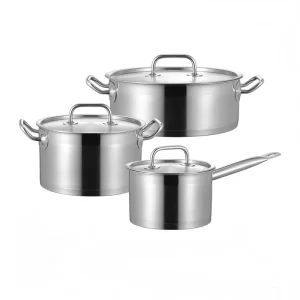 Ensemble de 6 casseroles en acier inoxydable Fabricant grossiste