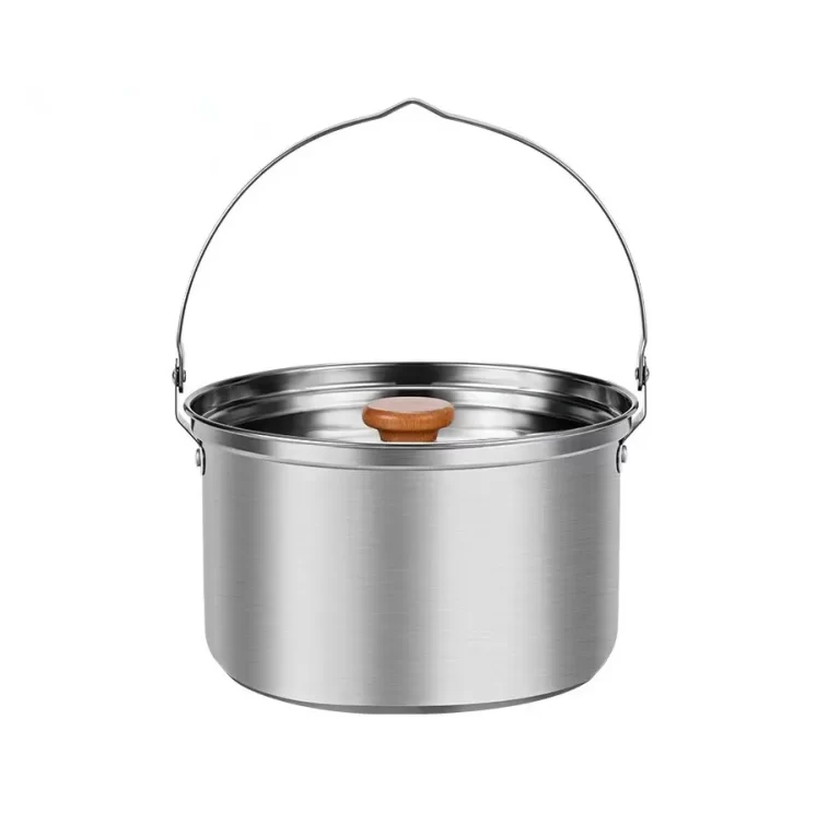 Utensílios de cozinha de campismo em aço inoxidável por atacado