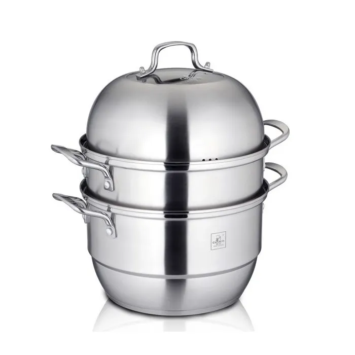 Fournisseur de Wok à vapeur en acier inoxydable