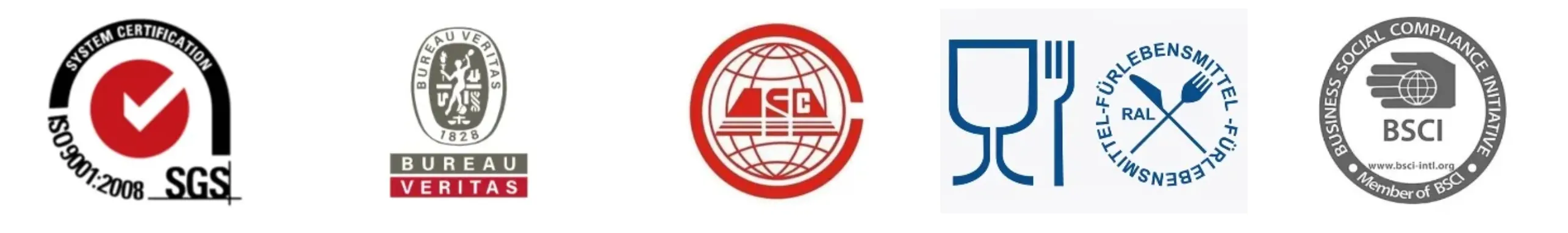 Certified kitchenware materials